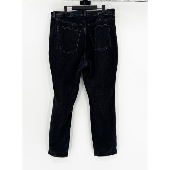 Abercrombie & Fitch Black Plus Size The 90's Slim‎ Straight High Rise Jeans 34 - Picture 5 of 8